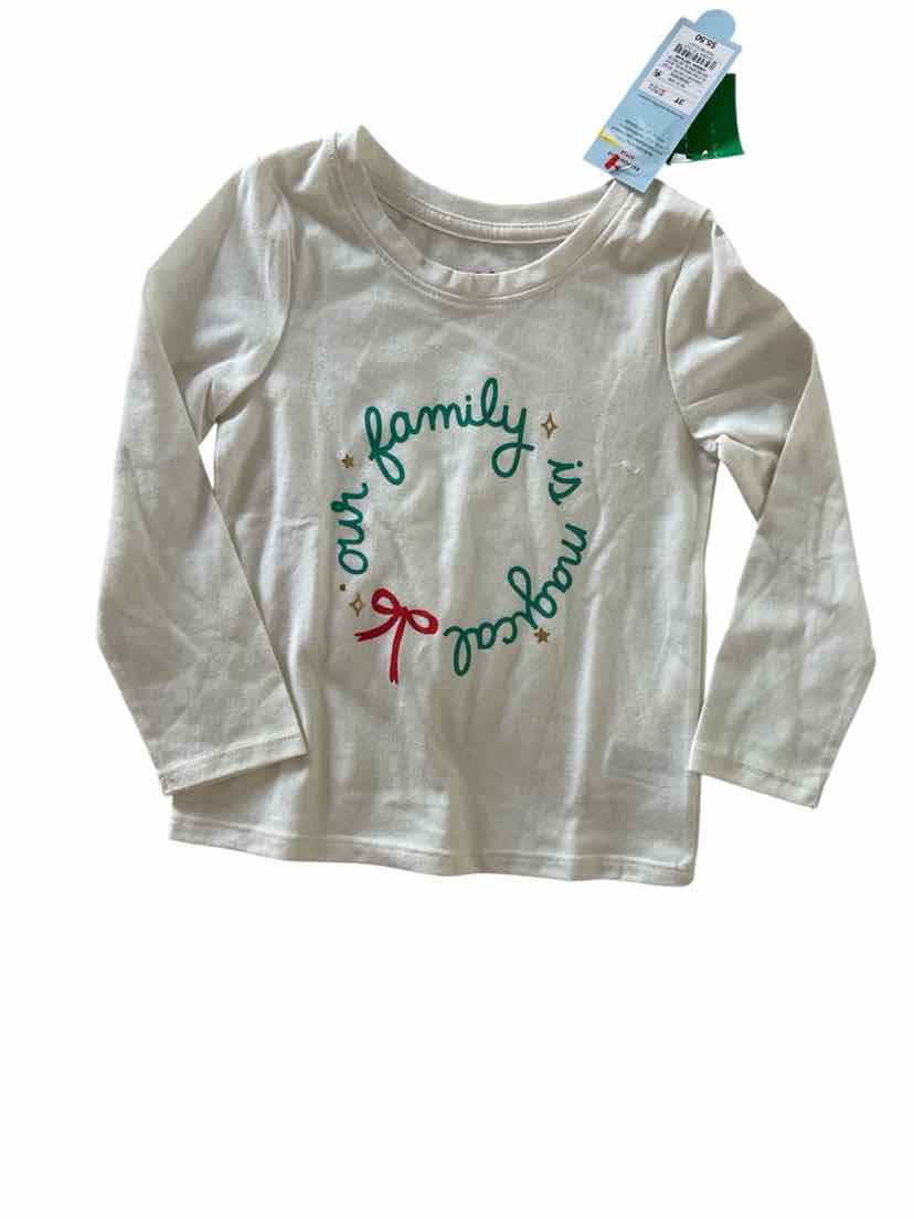 Cat and Jack (D) Cream Toddler Size 3T LSTopBasic