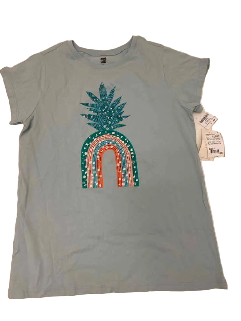 Tea Collection (A) Blue Youth Size 14 SSTop