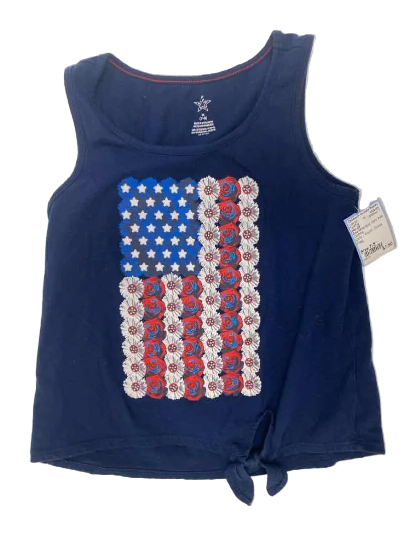 Star (C) Red White Blue Youth Size 7-8 TankTop