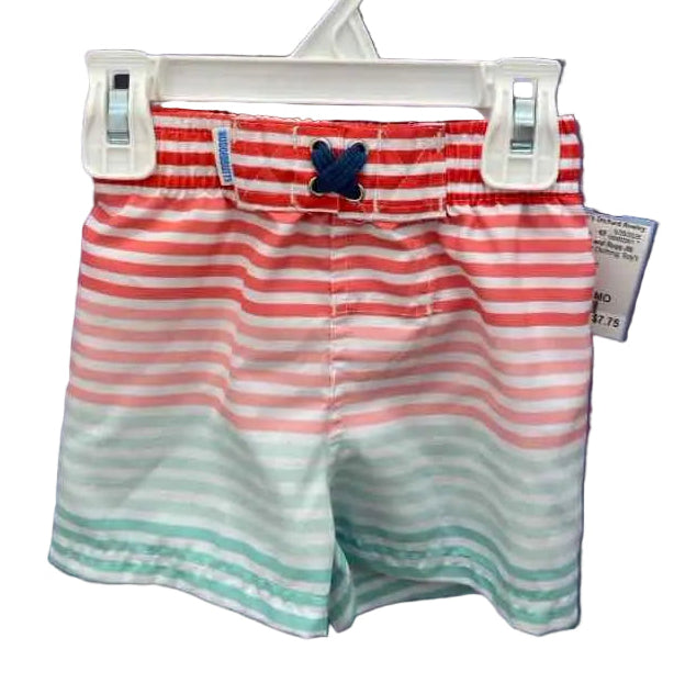 Ruffle Butts and Rugg (B) Stripe Infant Size 6-12 MO SwimTrunks