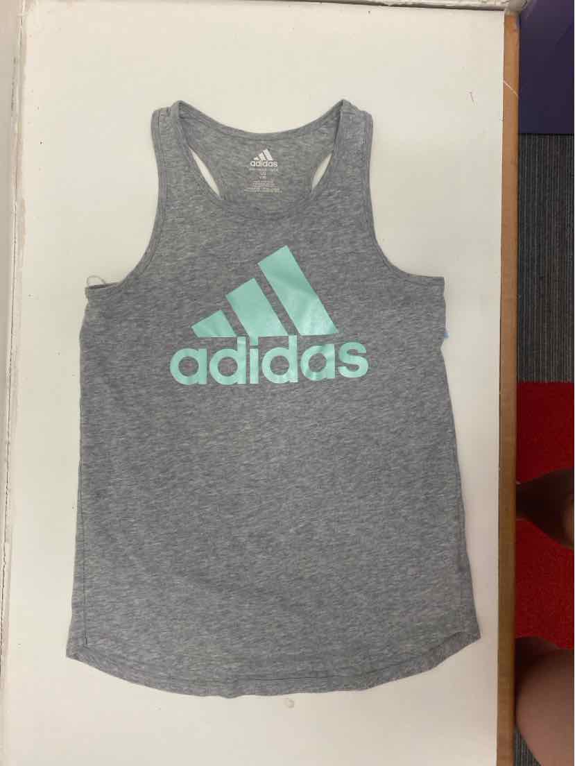 Adidas (B) Gray Youth Size 14 TankTop