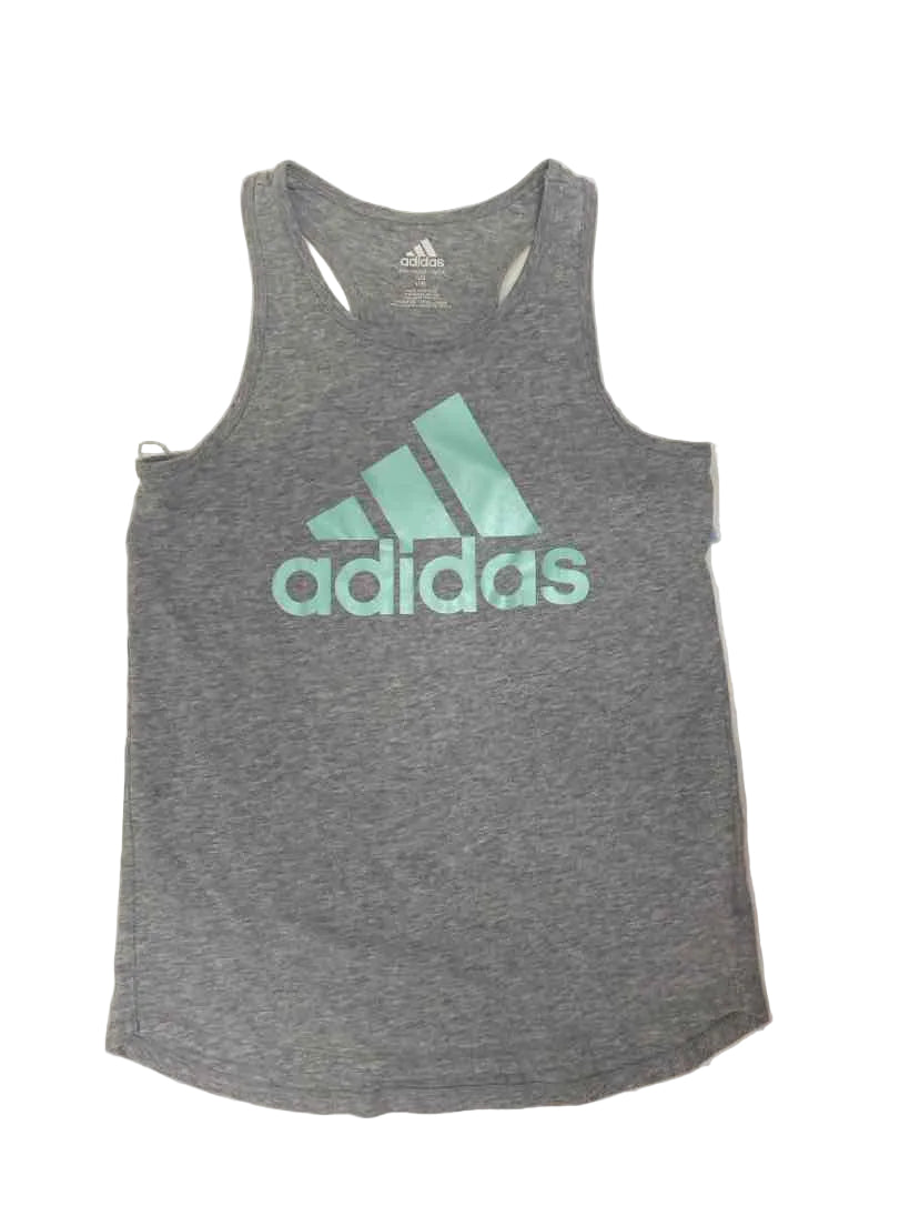 Adidas (B) Gray Youth Size 14 TankTop