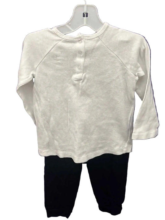 peace love world White Black Toddler Size 3T 2PCCasual