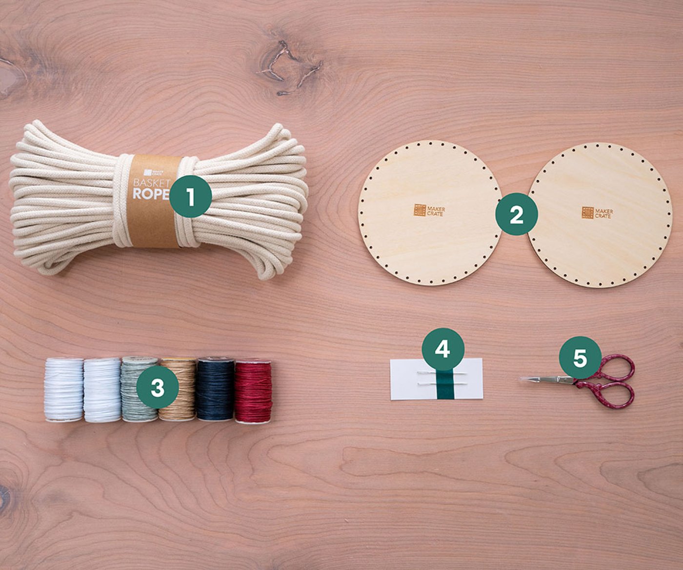 Kiwi Co Educational Rope Coil Baskets Kit
