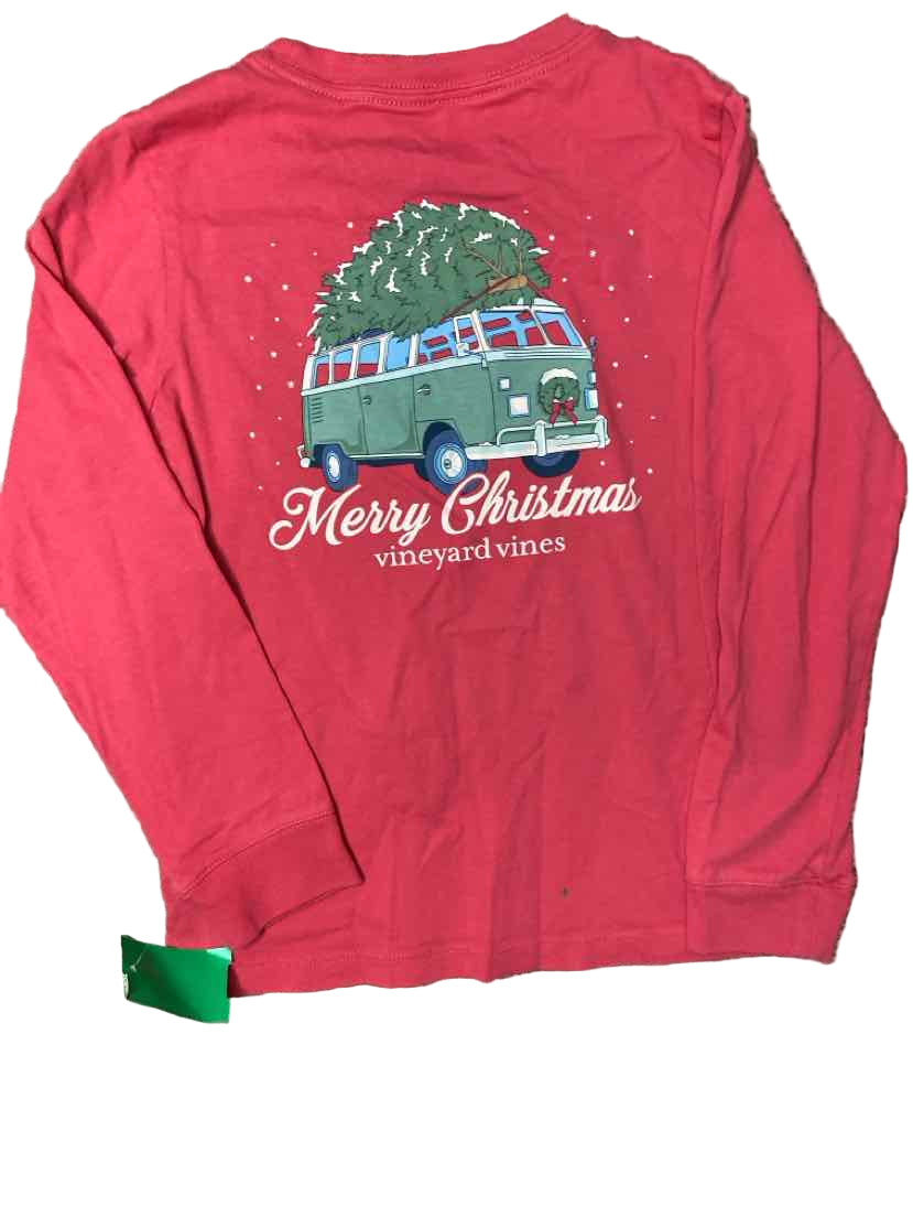Vineyard Vines (A) Christmas Youth Size 6 LSTop