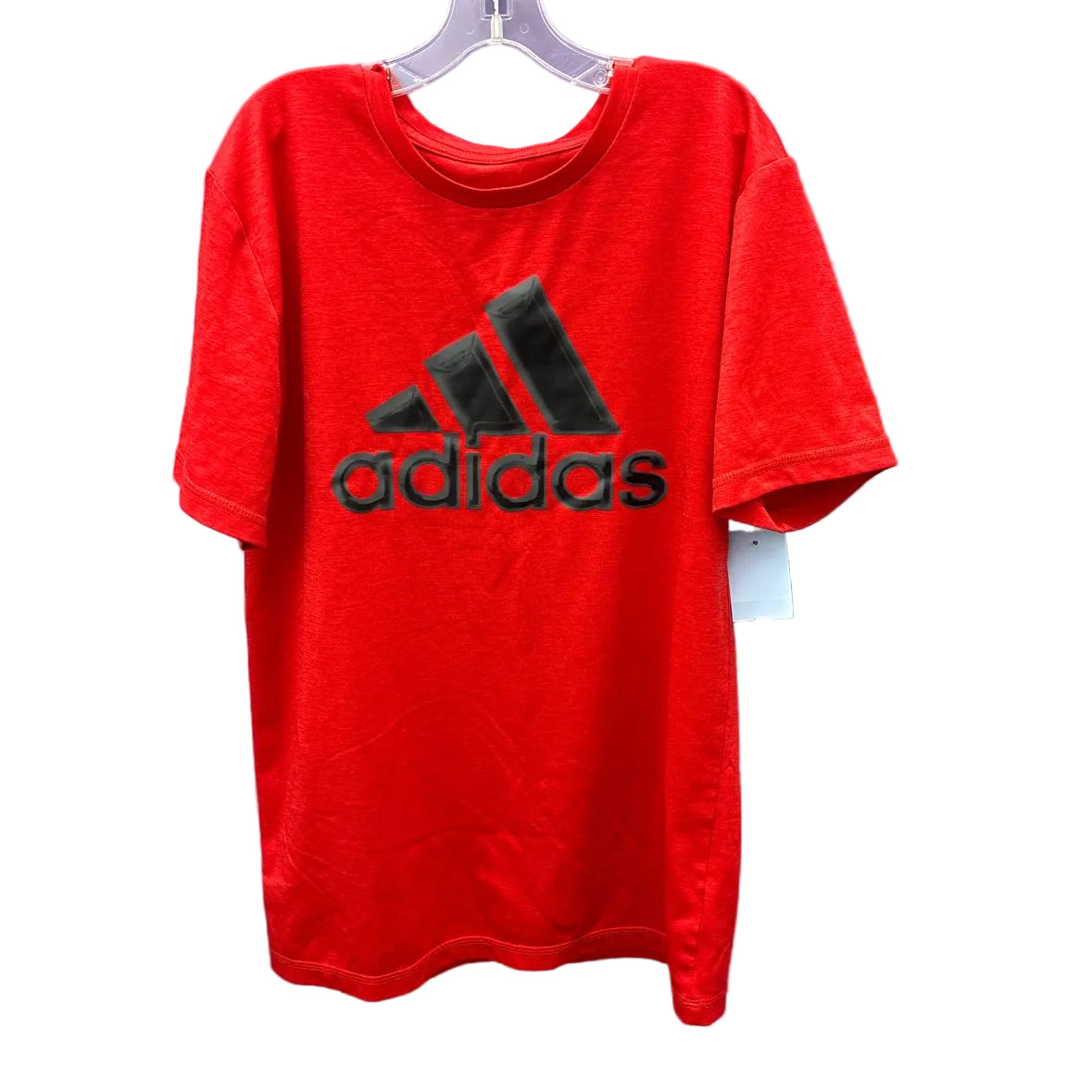 Adidas (B) Red Youth Size 10-12 Athletic Short Sleeve Top