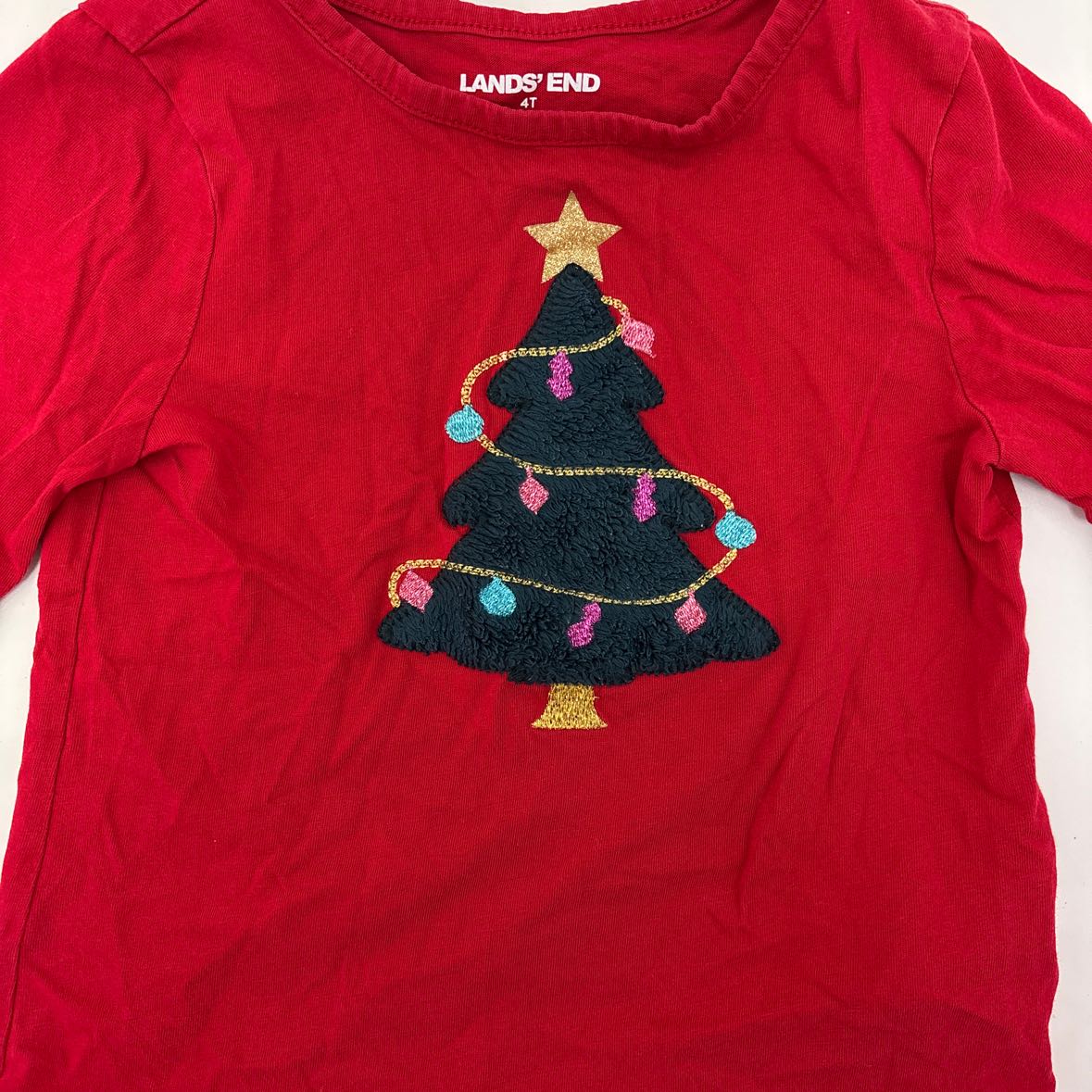 Lands End Christmas Toddler Size 4T LSTop