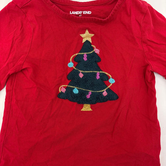 Lands End Christmas Toddler Size 4T LSTop