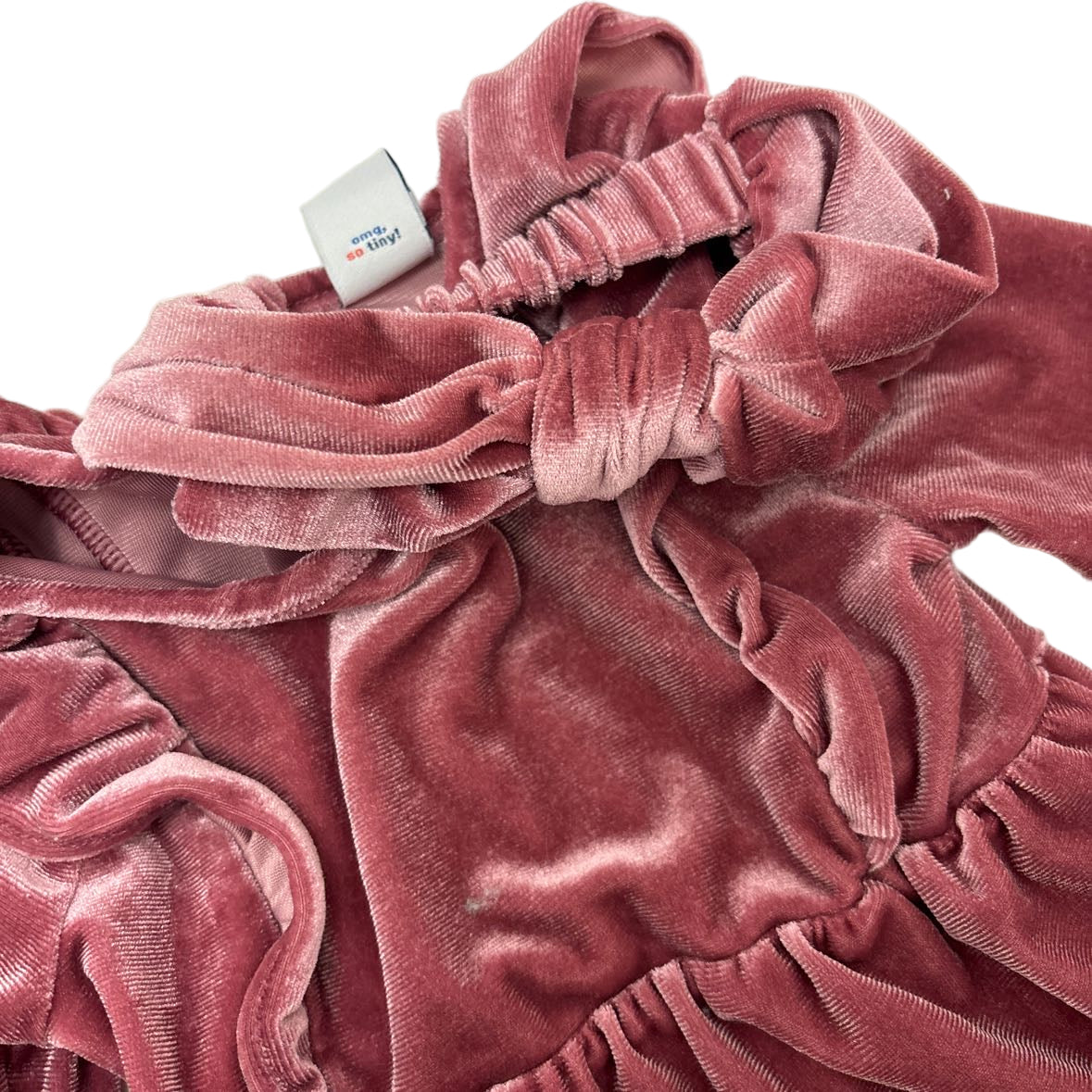 Old Navy (C) Pink Velvet Infant Size 0-3 MO 1PC Casual with Headband