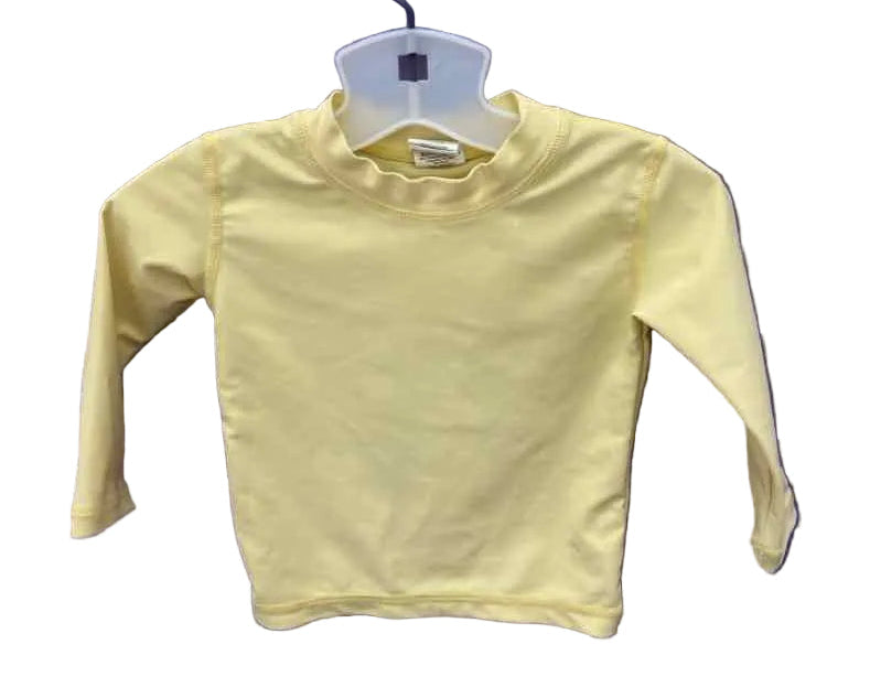Ruffle Butts and Rugg (B) Yellow Infant Size 6-12 MO SwimTop