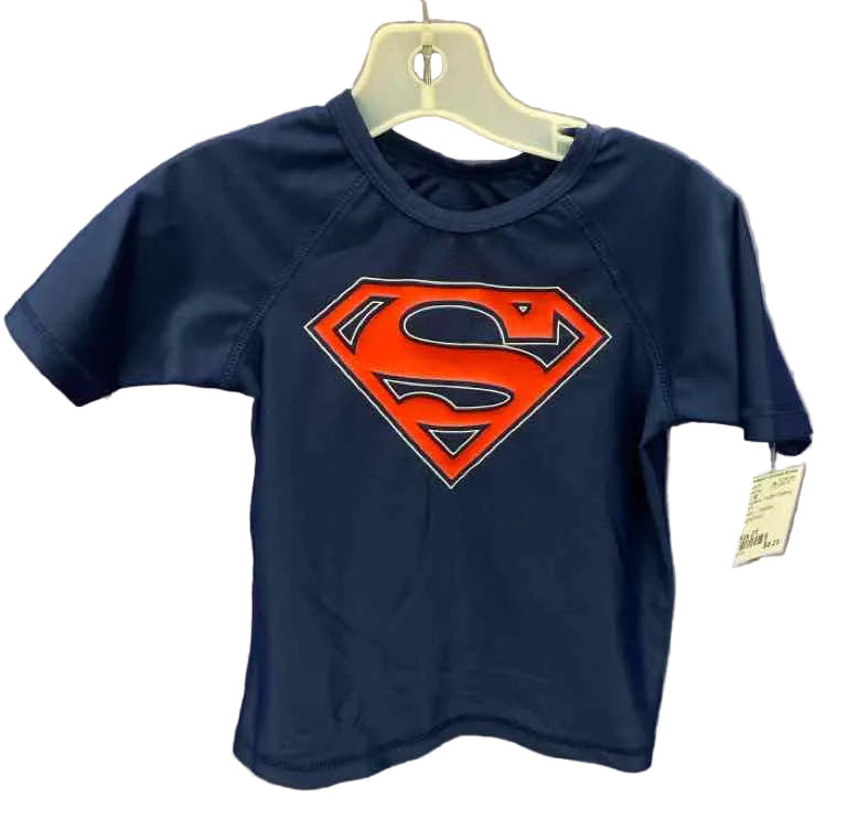 DC (B) Red Blue Toddler Size 2T Swim Top