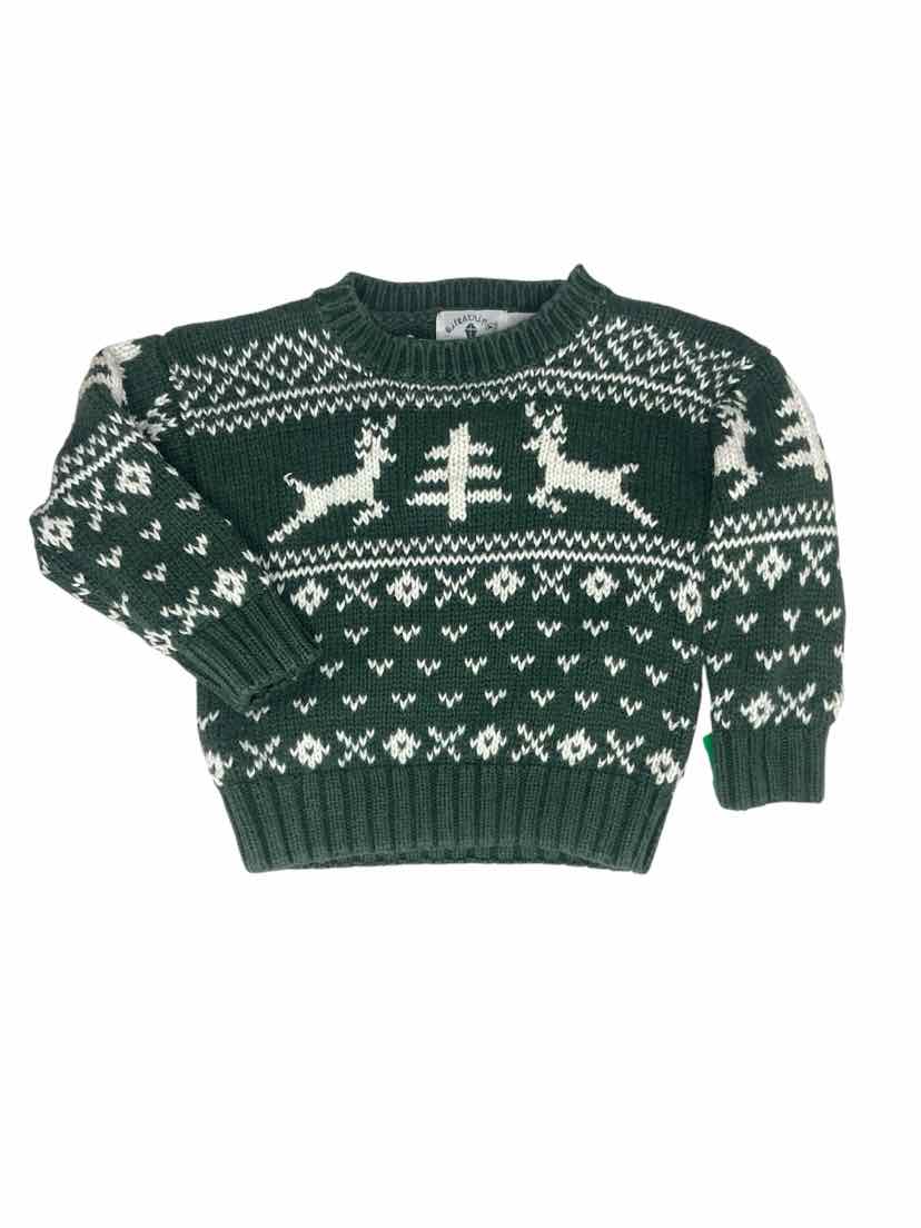 Kitestrings (B) Green Toddler Size 2T SweaterHeavy