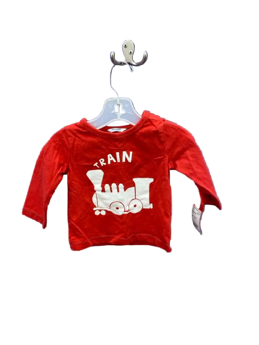 Mini Boden (A) Red Infant Size 6-12 MO LSTop