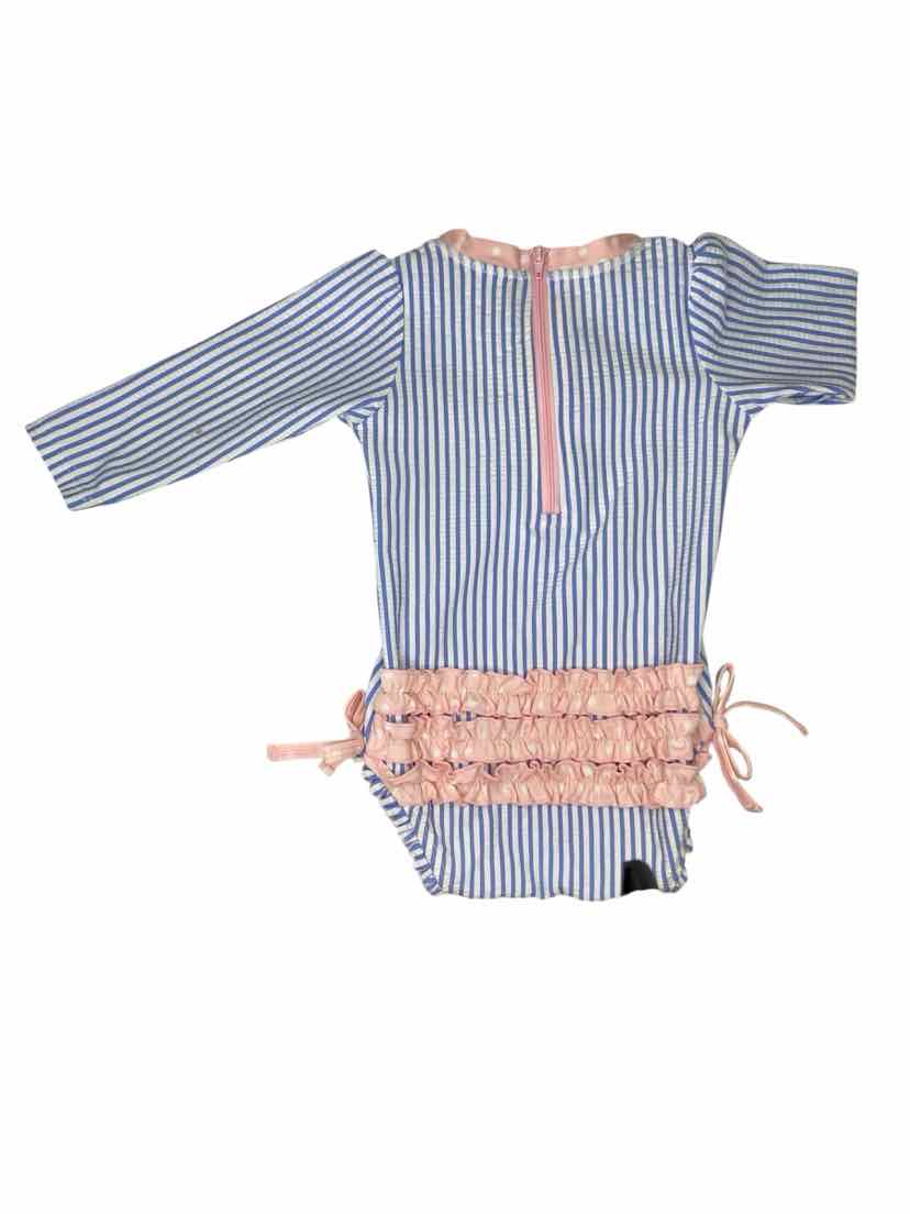 Ruffle Butts and Rugg (B) Stripe Infant Size 6-12 MO 1PCSwimwear