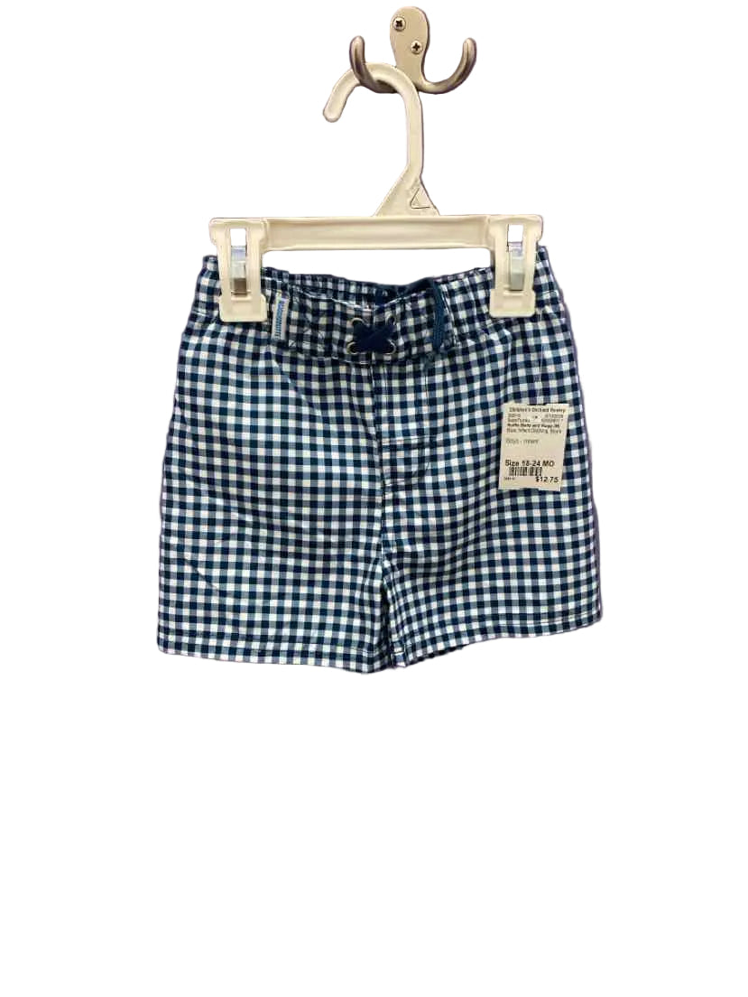 Ruffle Butts and Rugg (B) Blue Infant Size 18-24 MO SwimTrunks