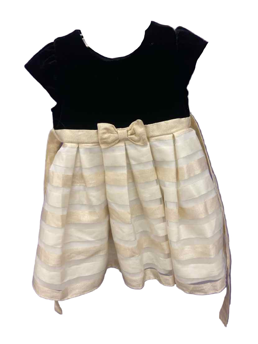Jona Michelle (D) Black Gold Toddler Size 2T FormalDress
