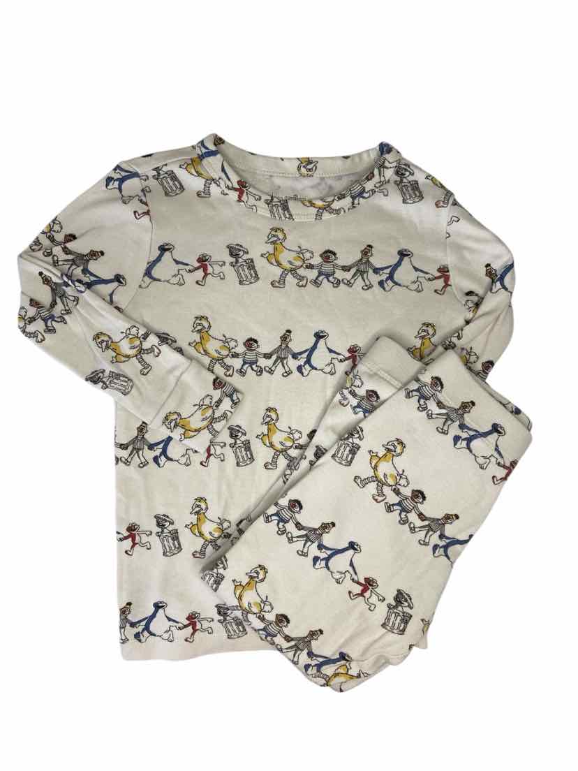 Gap (B) Cream Toddler Size 4 2PCSleepwear