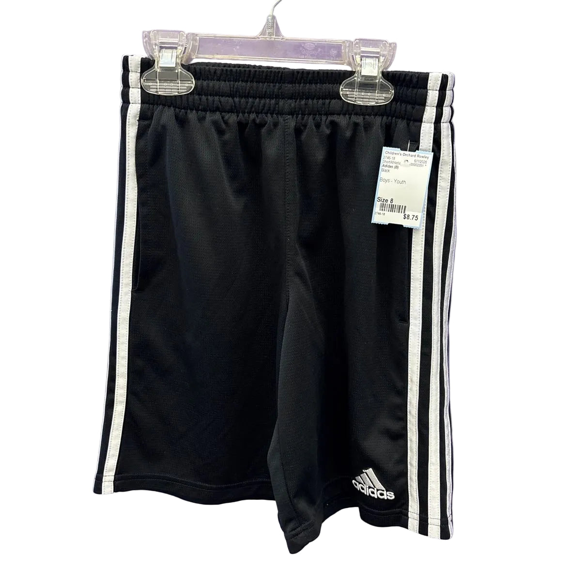 Adidas (B) Black Youth Size 8 Short Athletic