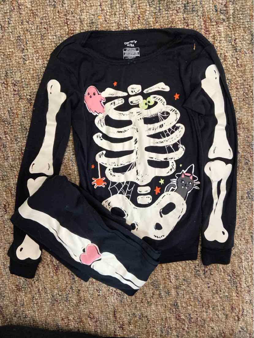Carters (C) Halloween Youth Size 8 2PCSleepwear
