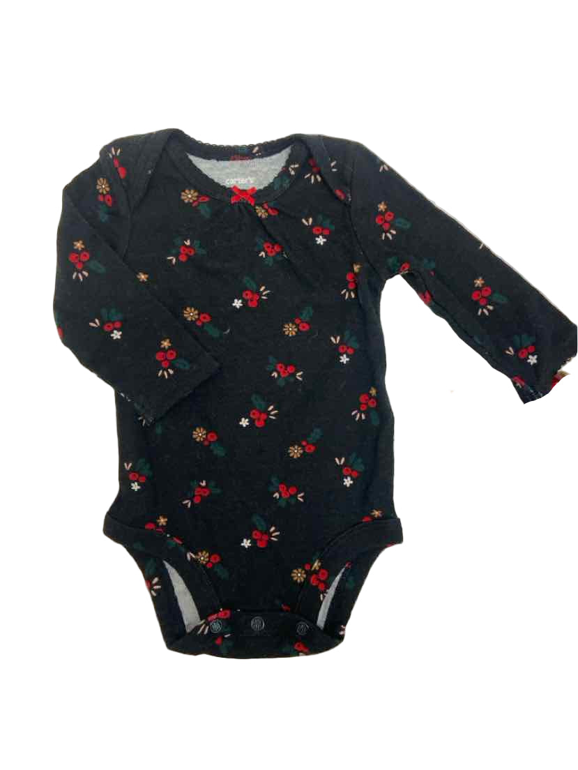 Carters (C) White Print Infant Size 3 MO 3PC Casual