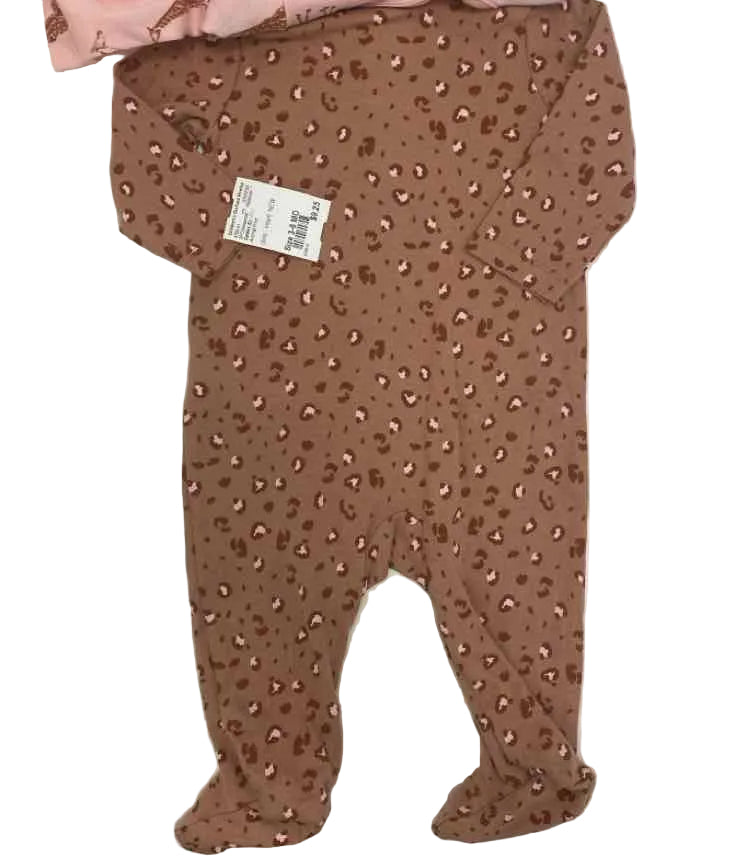 Carters (C) Animal Print Infant Size 3-6 MO 2PCSleepwear