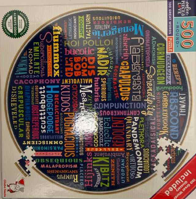 Games & Puzzles 100 Great Words 500 Piece Puzzle