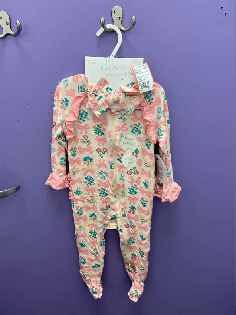 Milkberry (B) Pink Infant Size 6-9 MO 1PCSleepwear