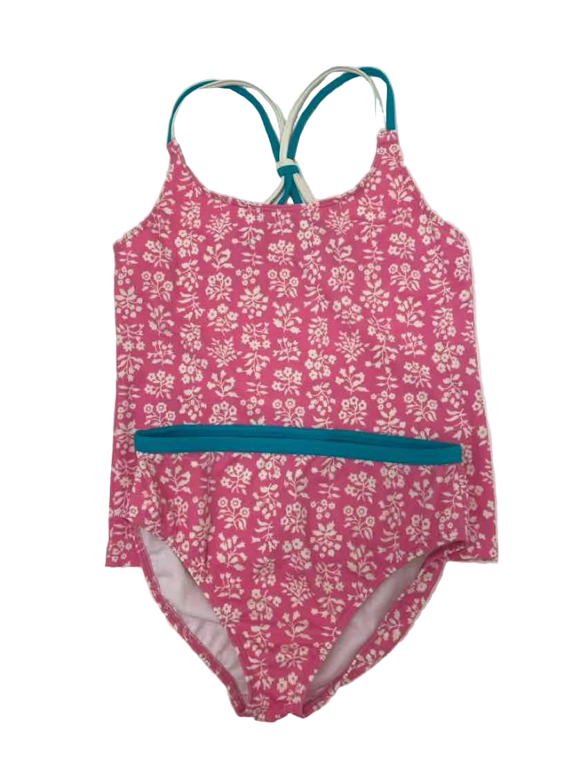 Mini Boden (A) White Pink Youth Size 12 2PCSwimwear