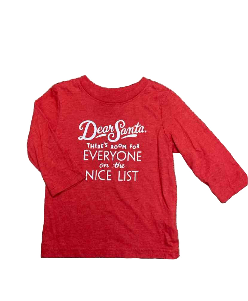 Cat and Jack (D) Christmas Infant Size 18 MO LSTop