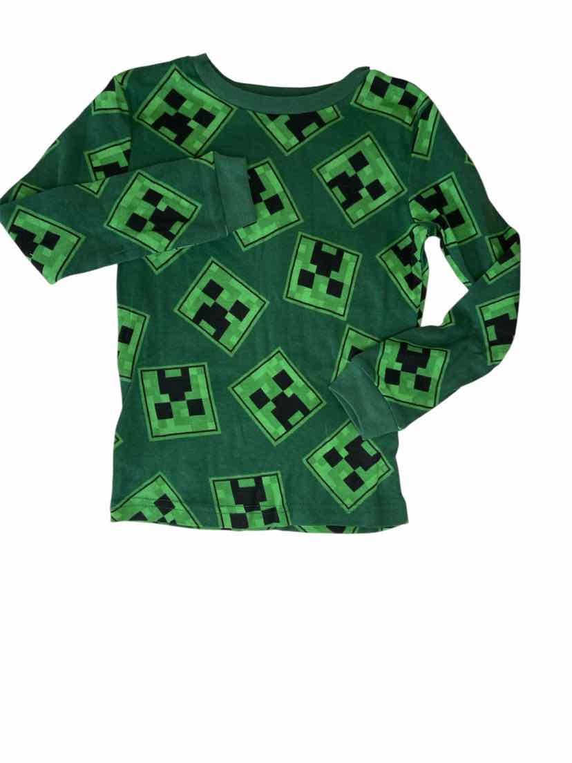 Minecraft Green Youth Size 6 2PCSleepwear