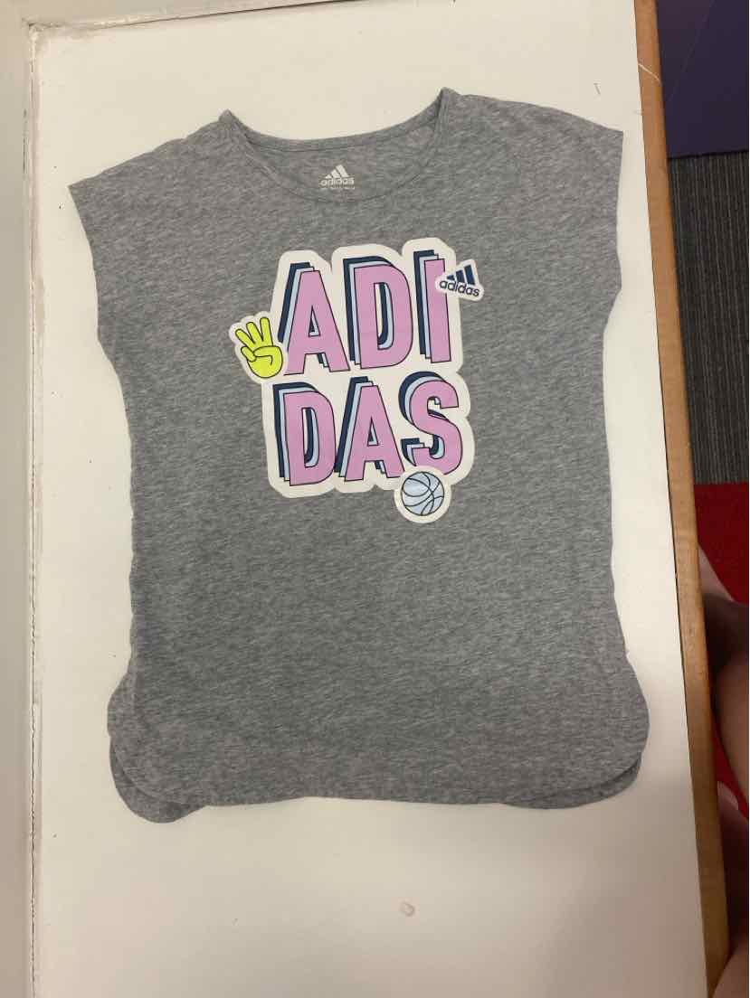 Adidas (B) Gray Youth Size 14 TankTop
