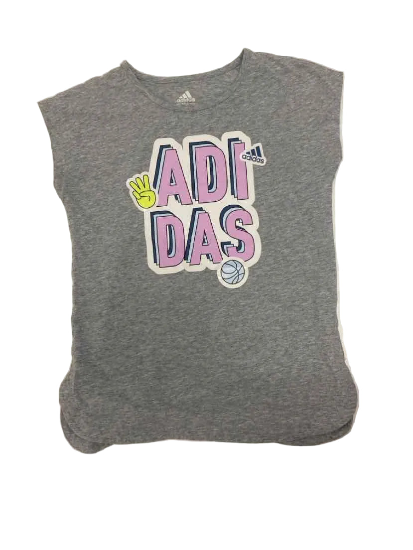 Adidas (B) Gray Youth Size 14 TankTop