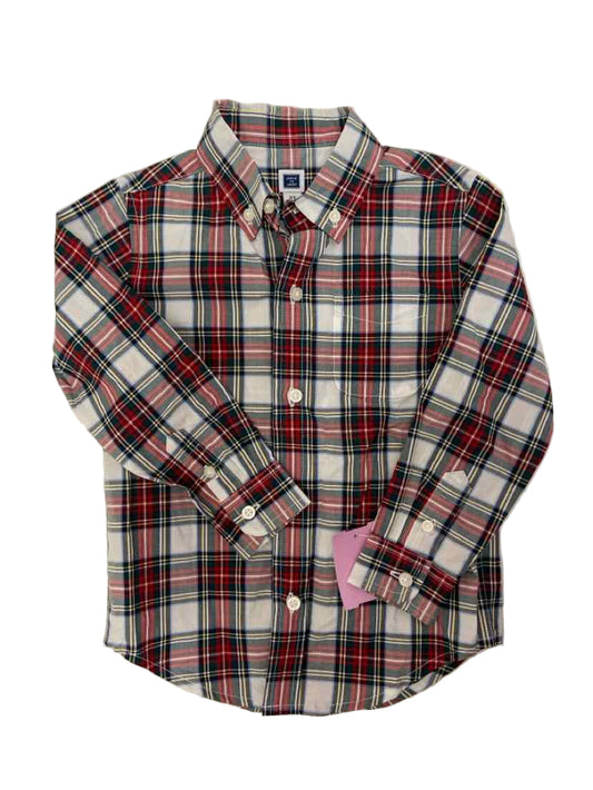 Janie and Jack (A) Christmas Plaid Toddler Size 2T ButtondownLS