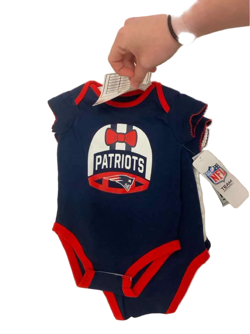 NFL (B) Red White Blue Infant Size 6-9 MO 3PC Casual