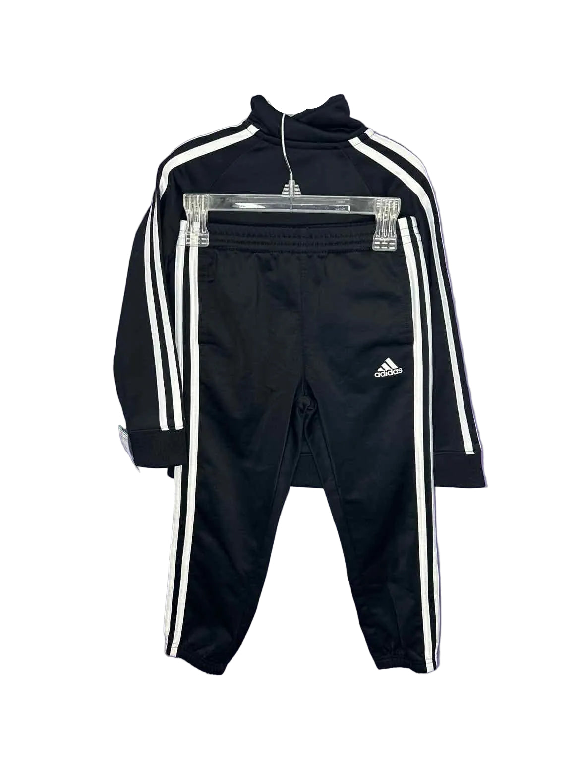Adidas (B) Black Toddler Size 5 2PCAthleticPantSuit