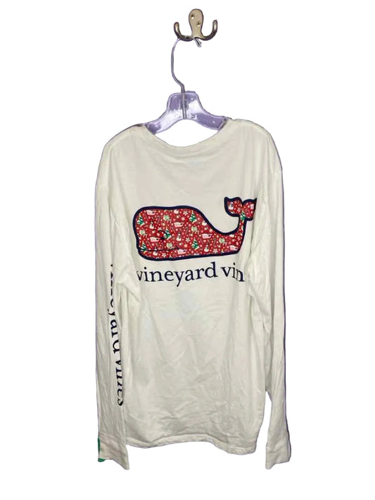 Vineyard Vines (A) White Youth Size 14-16 LSTop