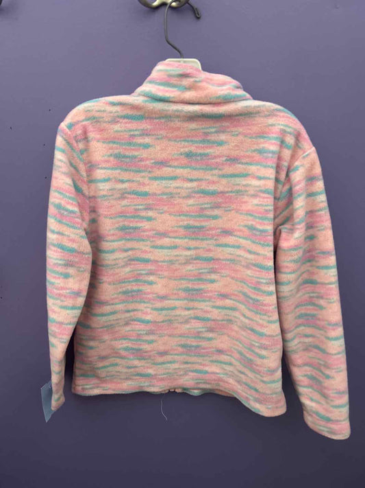 Eddie Bauer (B) Pink Aqua Toddler Size 5-6 Jacket Fleece