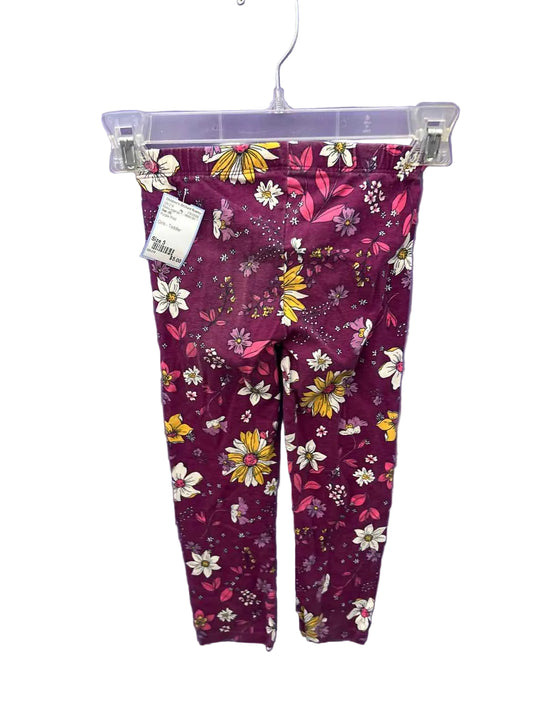 Gap (B) Purple Print Toddler Size 5 BasicLeggings