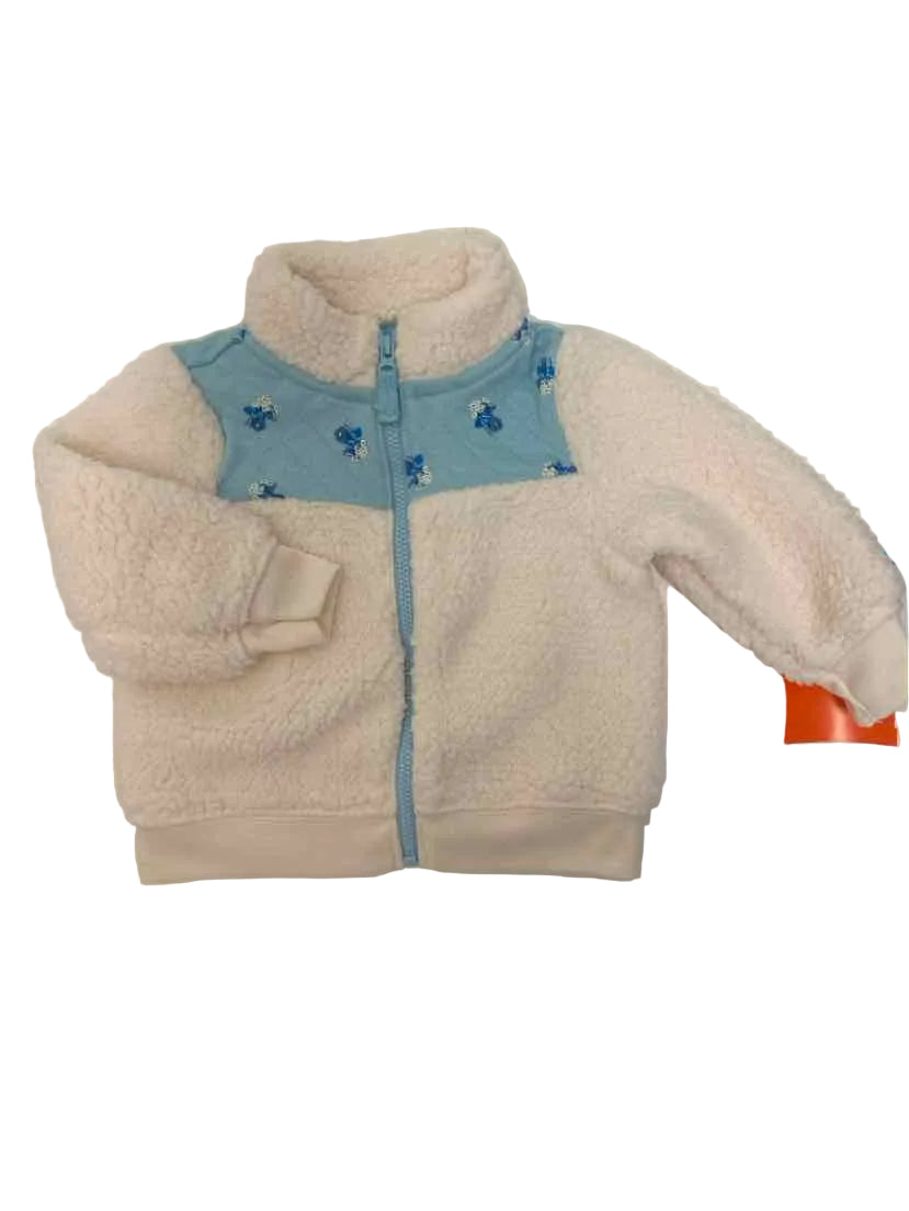 Carters (C) White Blue Infant Size 6 MO 3PC Casual