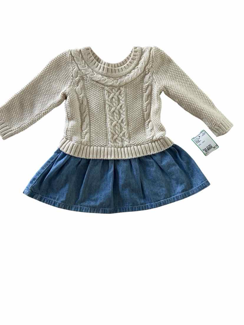 Gap (B) White Blue Infant Size 18 MO CasualDress