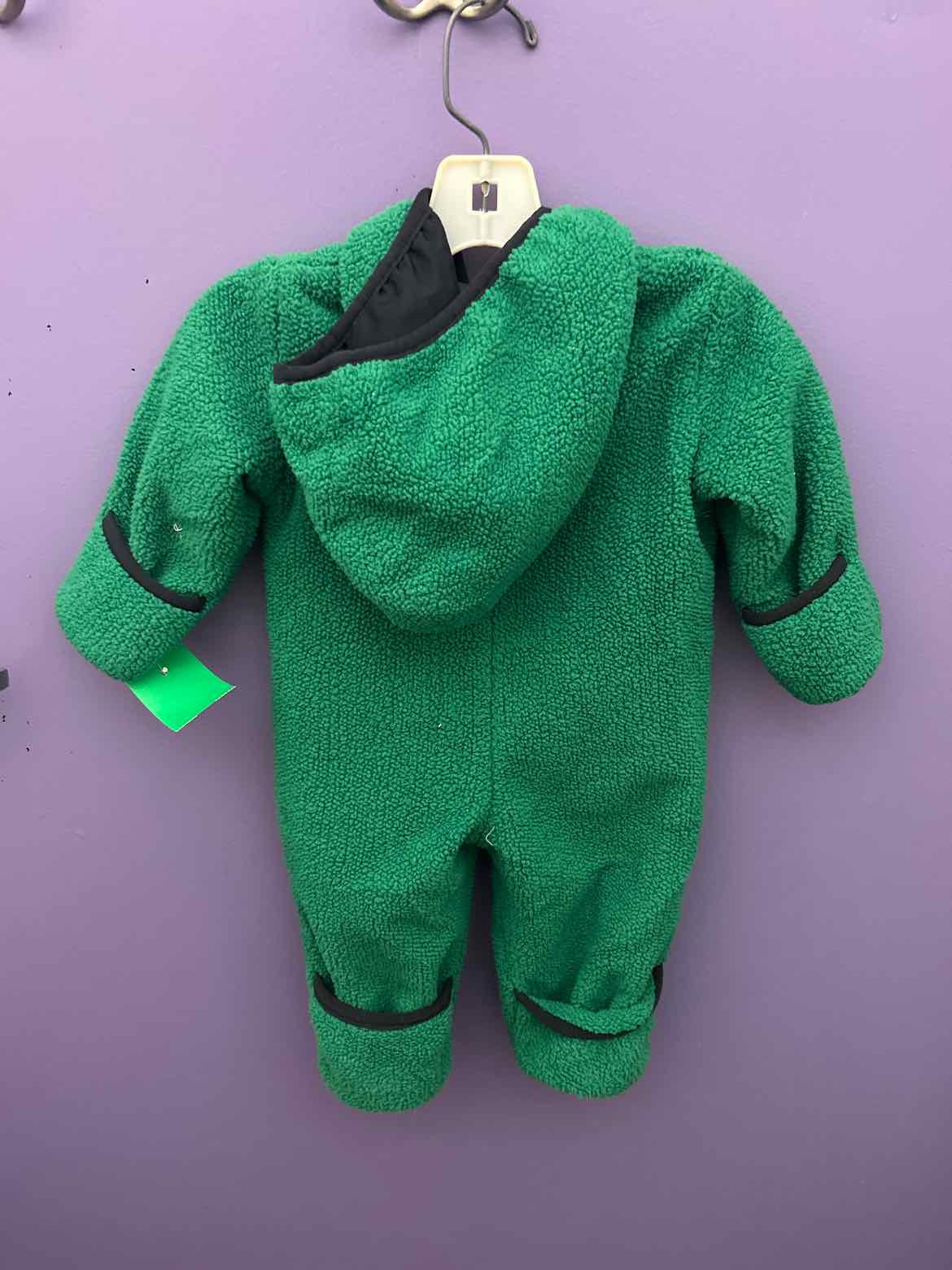 Rugged Bear (D) Green Infant Size 3-6 MO Fleece Suit