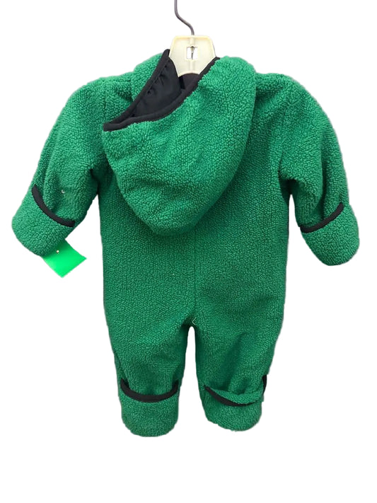 Rugged Bear (D) Green Infant Size 3-6 MO Fleece Suit