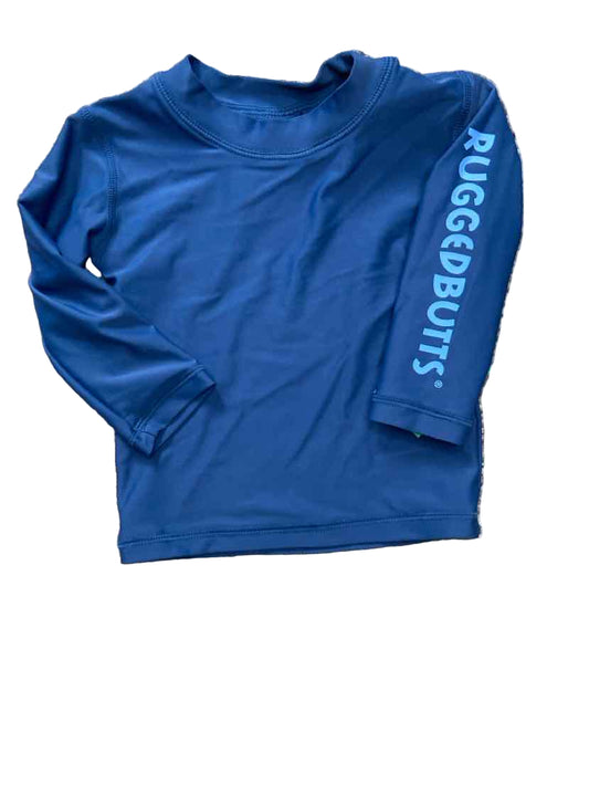 Ruffle Butts and Rugg (B) Blue Infant Size 6-12 MO 2PCSwimwear