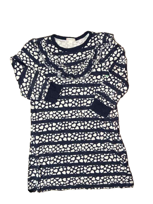 Crewcuts (B) White Blue Youth Size 7 CasualDress