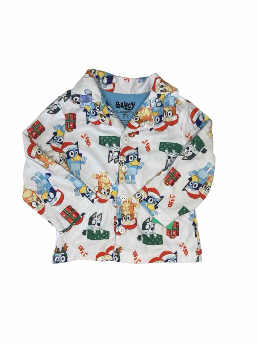 Bluey Christmas Toddler Size 2T 2PCSleepwear