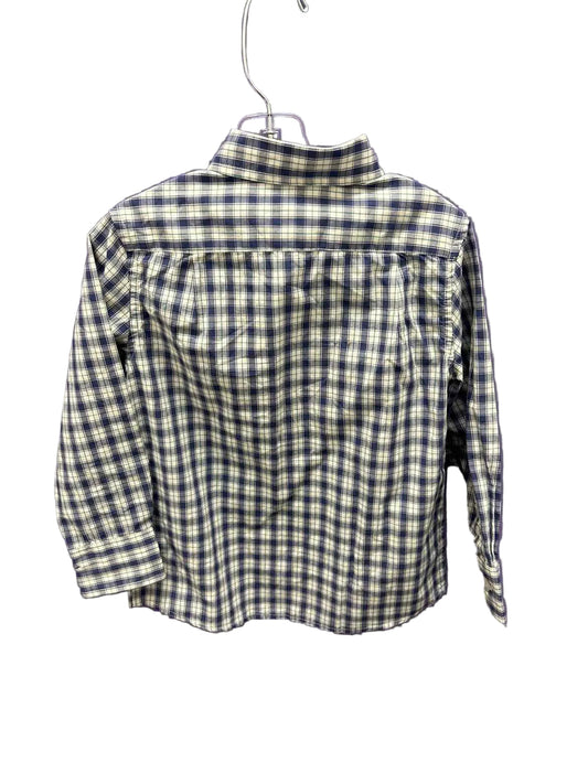 Crewcuts (B) Blue Cream Toddler Size 4 ButtondownLS