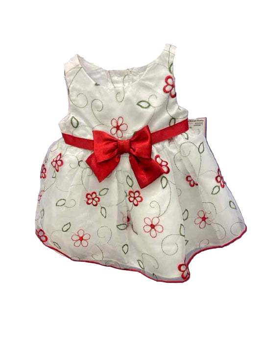 Youngland (C) White Red Infant Size 0-3 MO 2PC Dressy