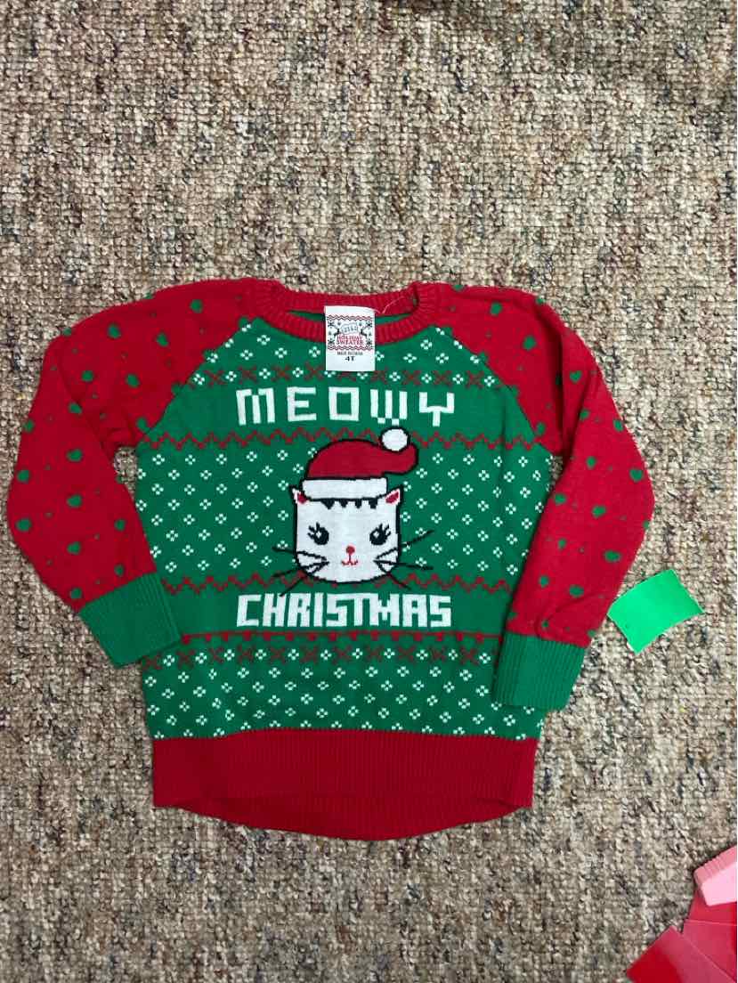 Holiday Sweater Christmas Toddler Size 4T SweaterHeavy