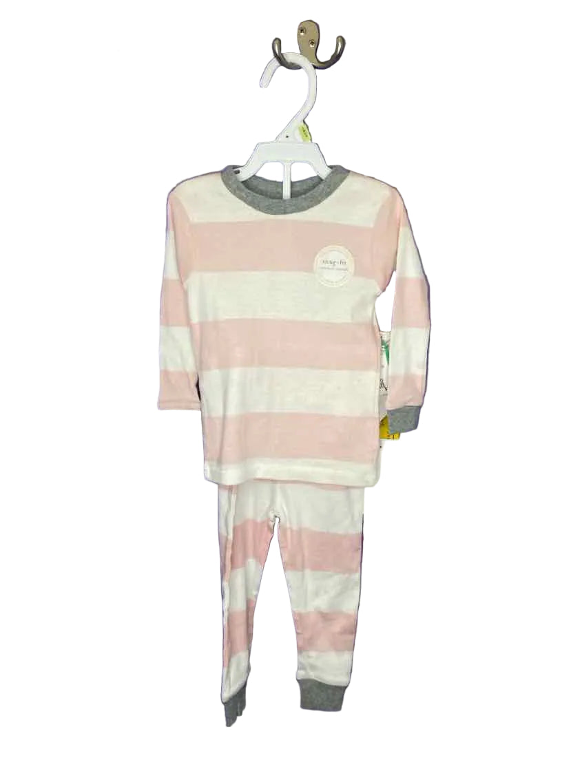 Burts Bees (C) Stripe Infant Size 12 MO 2PCSleepwear