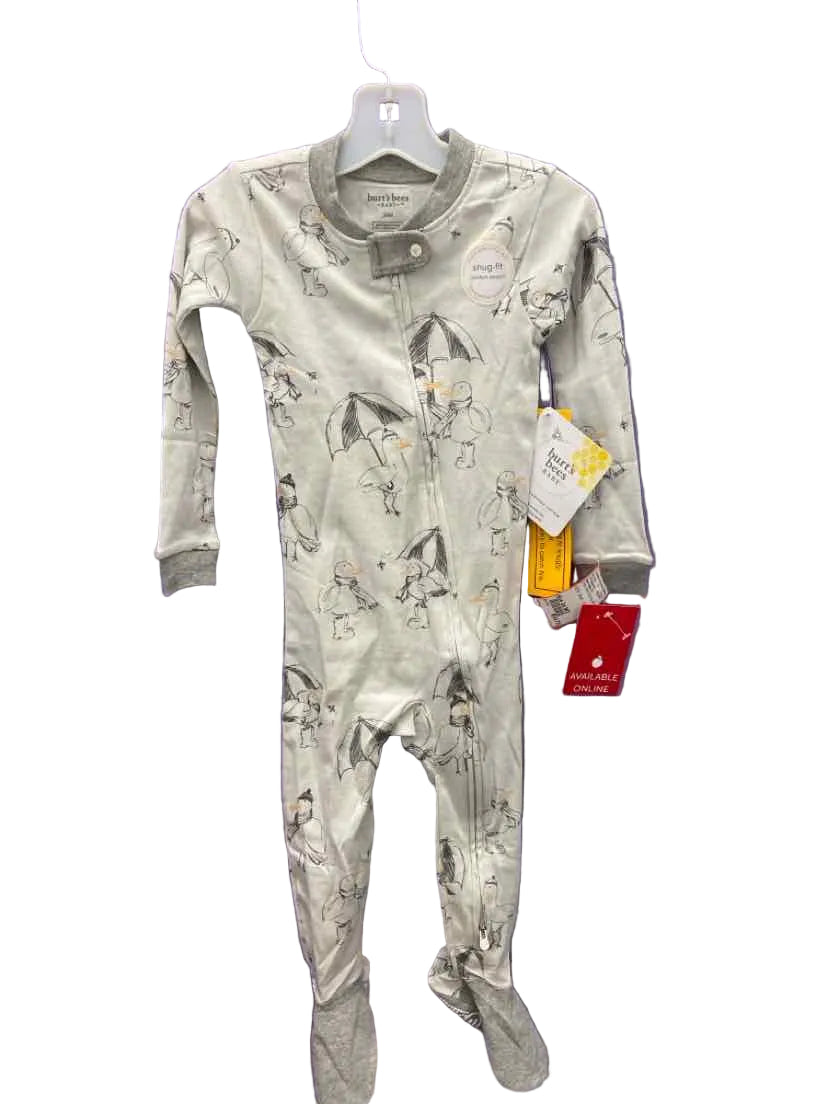 Burts Bees (C) Gray Infant Size 24 MO 1PCSleepwear